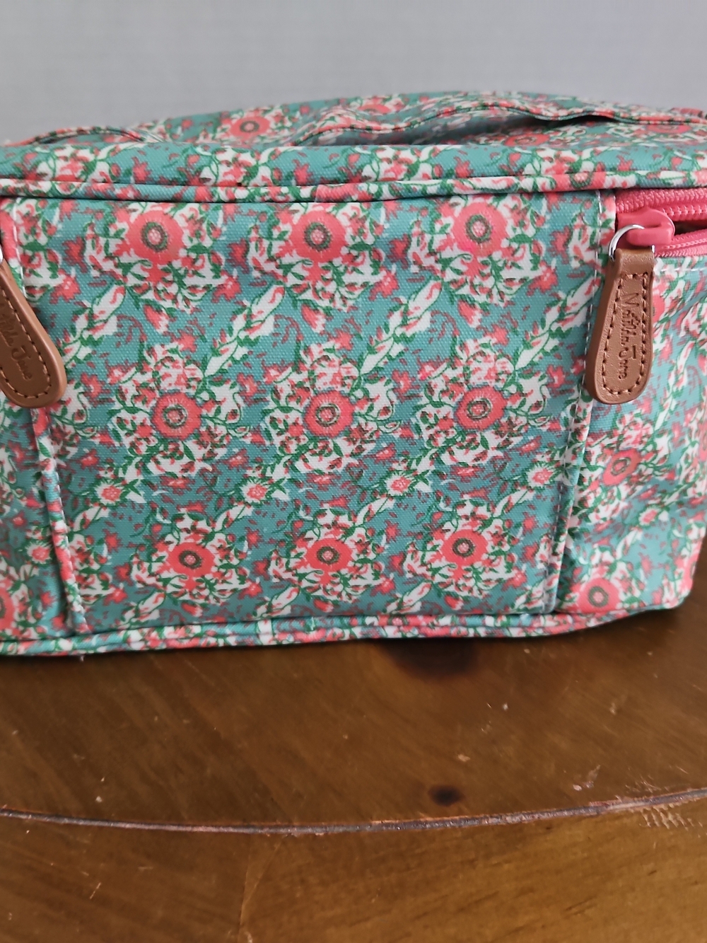 Matilda Jane Floral Cosmetic Bag Trio in Aqua, Coral, Mint - Picture 7 of 7